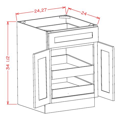 rollout for 24" base cabinet